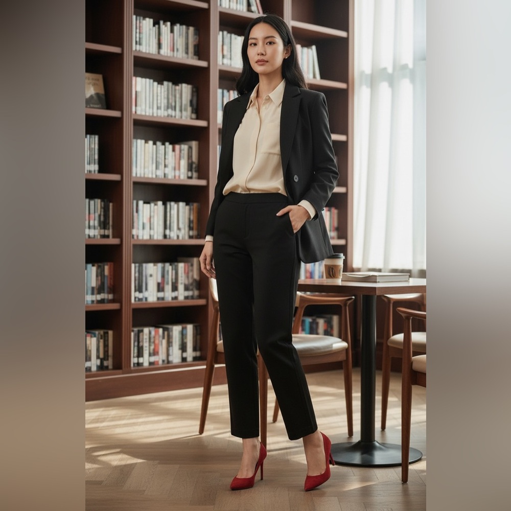 Briggs New York Women's Black Trousers